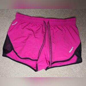 Reebok Playdry Breast Cancer Pink Running Shorts